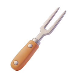 Gardening Fork Icon for Landscaping and Gardening Tools