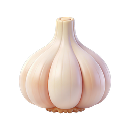 Stylized Garlic Icon for Culinary Designs