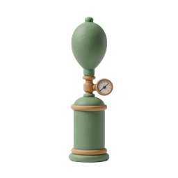 Gas Pressure Cylinder Clay Icon | 3D Industrial Design