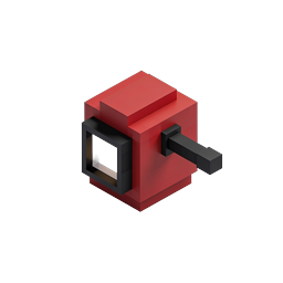 Zapfsäulen-Icon - 3D isometrischer Kraftstoffspender