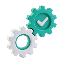 Gear Check Settings Icon - Verification & Configuration