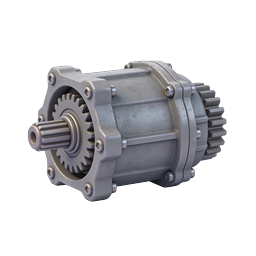 Industrial Gearbox Mechanism 3D Icon - Metal Gear Assembly