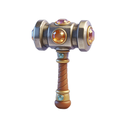 Gemmed Hammer Icon for Fantasy Designs