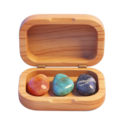 Gemstone Collection Box Icon - Precious Crystal Display