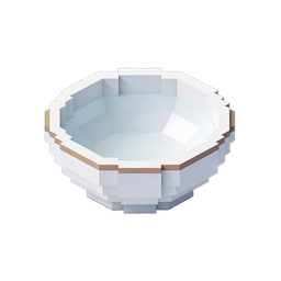 Stylish Geometric Bowl Icon for Food Designs