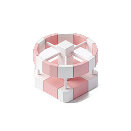 Icono de plataforma geométrica 3D - Diseño isométrico
