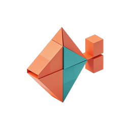 3D Geometrische Formen Diamant und Würfel Icon