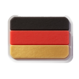German Flag Icon - 3D Realistic Country Symbol