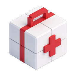 3D Gift Box with Red Ribbon - Isometric Icon