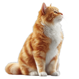 Realistic Ginger Tabby Cat Icon | Pet & Animal Graphics