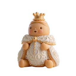 Gingerbread King Icon - Adorable Royal Clay Figurine