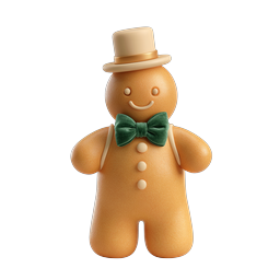 Icône de Noël Bonhomme de Pain d'Épices Festif