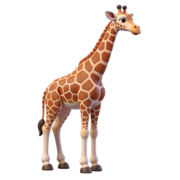 Charming Giraffe Icon for Wildlife Projects