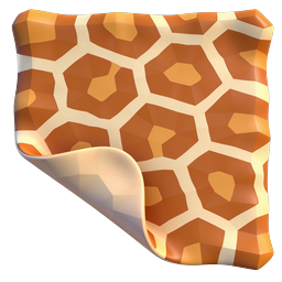 Giraffe Skin Pattern Icon - Realistic Animal Texture