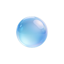 Realistic Glass Bubble Icon | Premium 3D Sphere