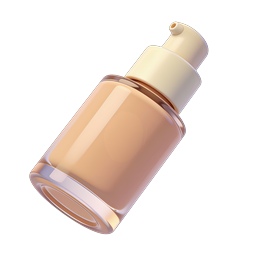 Icona 3D di flacone contagocce in vetro per beauty e skincare