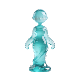 Glass Meditation Figure Icon | Mindfulness & Wellness