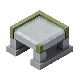 Isometric Glass Platform Table 3D Icon