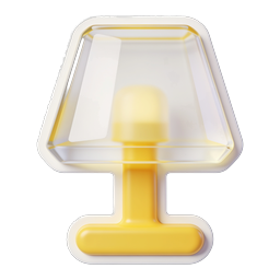 Glass Screen User Icon - 3D Realistic Transparent Display