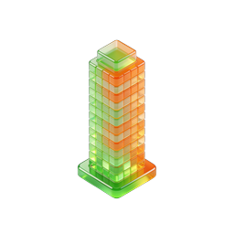 Glass Skyscraper Tower 3D Icon - Modern Building