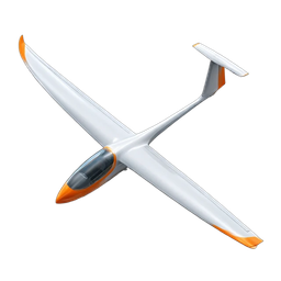 Sleek Glider Icon for Aviation Projects