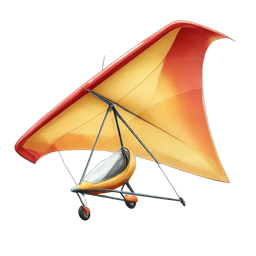 Vibrant Hang Glider Icon for Adventure and Travel