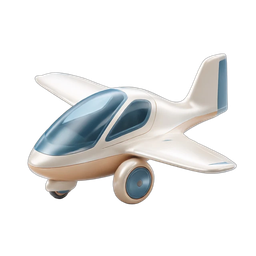 Playful Toy Airplane Icon for Fun Designs
