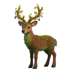 Glowing Deer Icon | Whimsical Nature Symbol