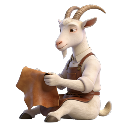 Goat Leather Craftsman - Artisan 3D Character Icon