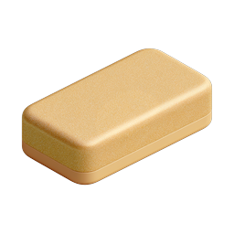 Goldbarren-Icon - 3D Isometrischer Goldvorrat