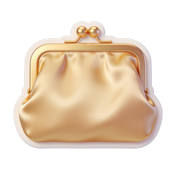 Gold Clutch Purse Icon - Luxury Evening Bag