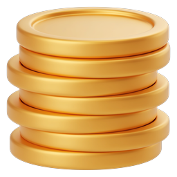 Stack of Gold Coins - Premium 3D Finance Icon