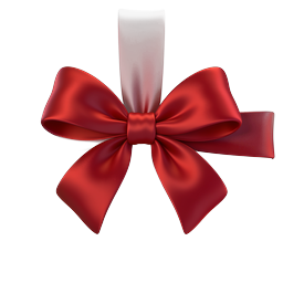 Gold Gift Box with Red Ribbon Bow Icon | Premium Present