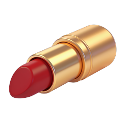 Gold Lipstick Icon - 3D Beauty & Cosmetics
