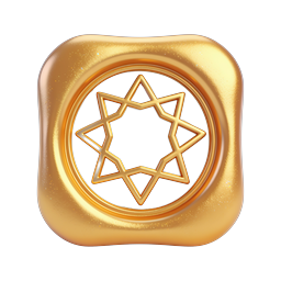 Golden Star of David 3D App Icon - Premium Button Design