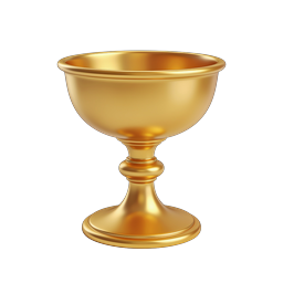 Golden Chalice Goblet Icon | Royalty & Ceremony Symbol