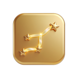 Golden Constellation Stars Premium App Icon
