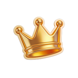 Golden Crown Icon - Premium Royalty Symbol