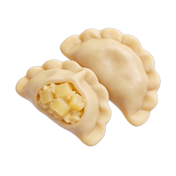 Ícone de Empanada Dourada - Comida 3D Realista