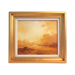 Golden Frame Painting Icon - Classic Art Gallery Symbol
