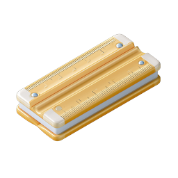 Golden Harmonica Musical Instrument Icon - 3D Isometric