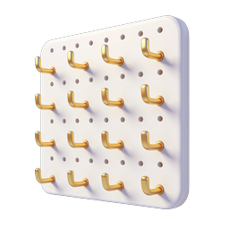 Golden Hook Pegboard Organizer Icon
