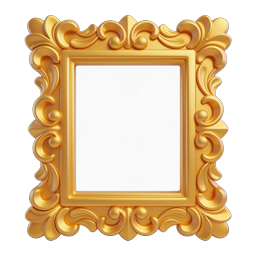 Ornate Golden Baroque Picture Frame Icon