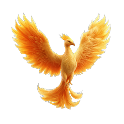 Golden Phoenix Rising - Majestic Firebird Icon