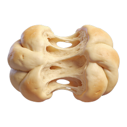 Ícone de Pretzel Dourado - Design de Comida de Padaria 3D Realista