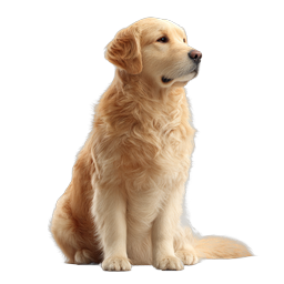 Golden Retriever Dog Icon - Loyal Pet Illustration