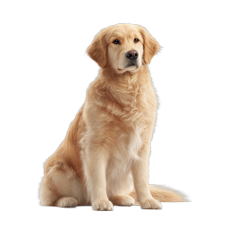 Golden Retriever Dog Icon - Realistic Pet Illustration