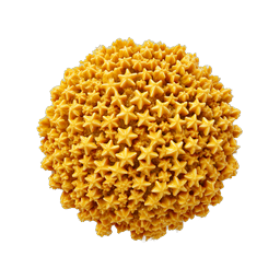 Golden Star Cluster Sphere 3D Icon | Premium Decorative