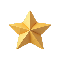 Golden 3D Star Icon | Premium Rating & Achievement Symbol