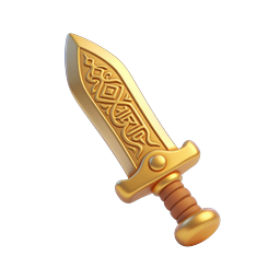Stunning Golden Sword Icon for Fantasy Projects